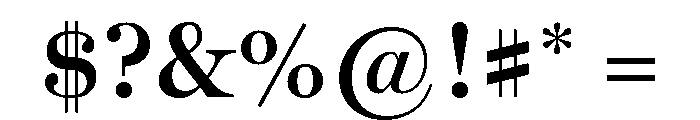 Miller Display Semi Bold Font OTHER CHARS
