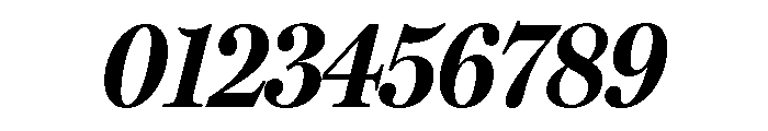 Miller Headline Bold Italic Font OTHER CHARS
