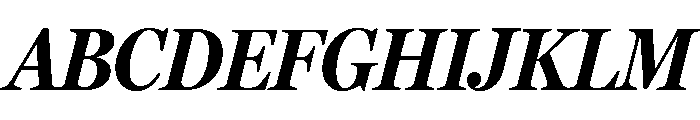 Miller Headline Bold Italic Font UPPERCASE