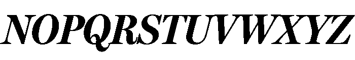 Miller Headline Bold Italic Font UPPERCASE