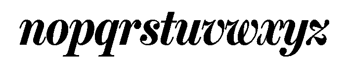 Miller Headline Bold Italic Font LOWERCASE