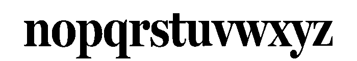 Miller Headline Bold Font LOWERCASE