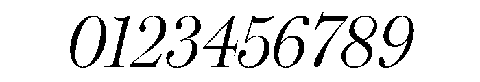 Miller Headline Light Italic Font OTHER CHARS