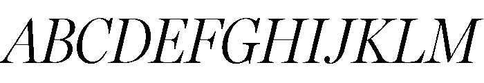 Miller Headline Light Italic Font UPPERCASE