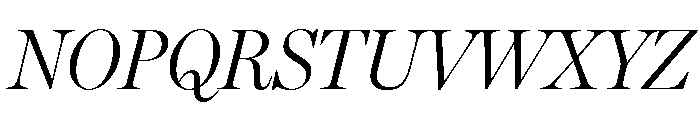 Miller Headline Light Italic Font UPPERCASE