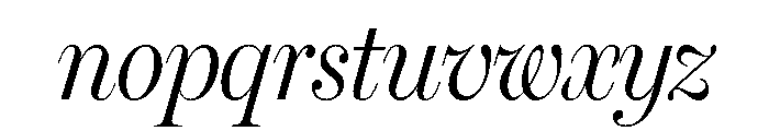 Miller Headline Light Italic Font LOWERCASE