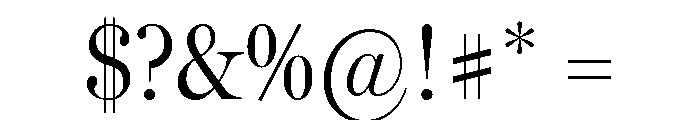 Miller Headline Light Font OTHER CHARS