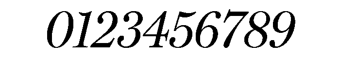 Miller Headline Regular Italic Font OTHER CHARS