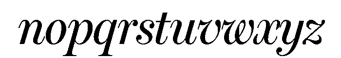 Miller Headline Regular Italic Font LOWERCASE