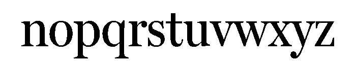Miller Headline Regular Font LOWERCASE