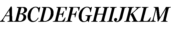 Miller Headline Semi Bold Italic Font UPPERCASE