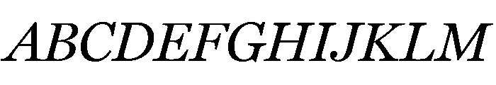 Miller Text Regular Italic Font UPPERCASE