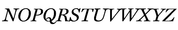 Miller Text Regular Italic Font UPPERCASE