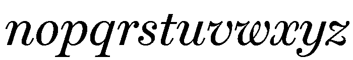 Miller Text Regular Italic Font LOWERCASE