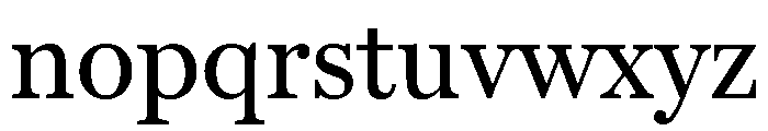 Miller Text Regular Font LOWERCASE