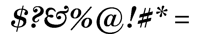 Miller Text Semi Bold Italic Font OTHER CHARS