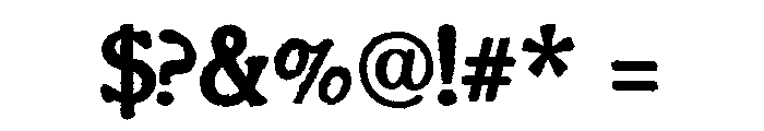 Millesime Bold Font OTHER CHARS