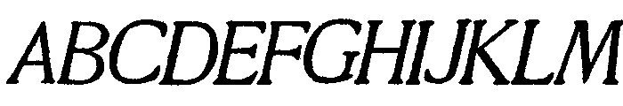 Millesime Regular Italic Font UPPERCASE