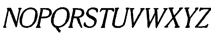 Millesime Regular Italic Font UPPERCASE