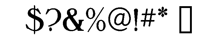 Milton Regular Font OTHER CHARS