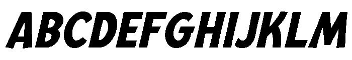 Mingler Bold Italic Font UPPERCASE