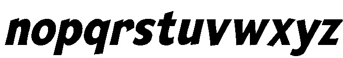 Mingler Bold Italic Font LOWERCASE