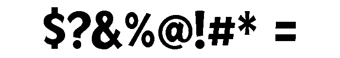 Mingler Bold Font OTHER CHARS