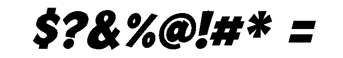 Mingler Extra Bold Italic Font OTHER CHARS