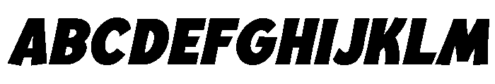 Mingler Extra Bold Italic Font UPPERCASE