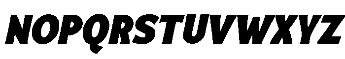 Mingler Extra Bold Italic Font UPPERCASE