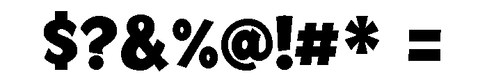 Mingler Extra Bold Font OTHER CHARS