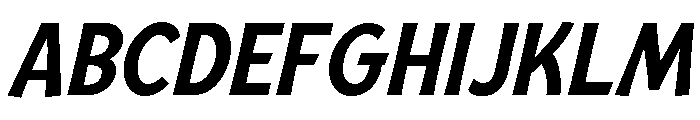 Mingler Medium Italic Font UPPERCASE