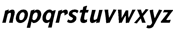 Mingler Medium Italic Font LOWERCASE