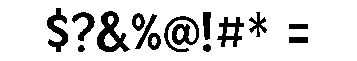 Mingler Medium Font OTHER CHARS