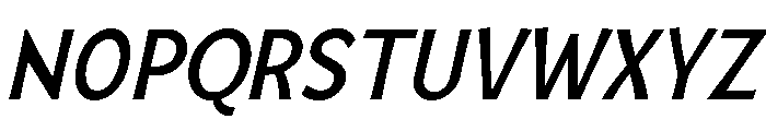 Mingler Regular Italic Font UPPERCASE