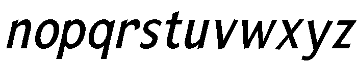 Mingler Regular Italic Font LOWERCASE