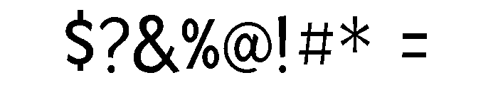 Mingler Regular Font OTHER CHARS