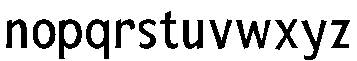 Mingler Regular Font LOWERCASE