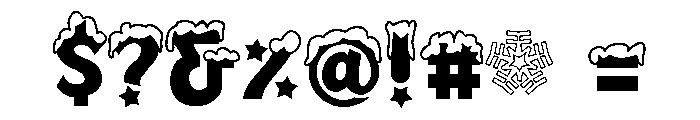 Mingler Snowy Font OTHER CHARS