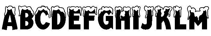 Mingler Snowy Font UPPERCASE