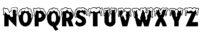 Mingler Snowy Font UPPERCASE