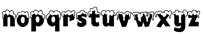 Mingler Snowy Font LOWERCASE