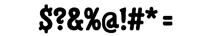 Minorca Bold Wavy Font OTHER CHARS
