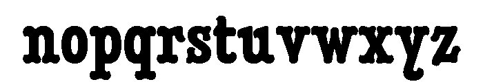 Minorca Bold Wavy Font LOWERCASE