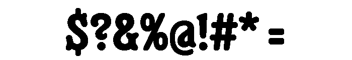 Minorca Bold Font OTHER CHARS