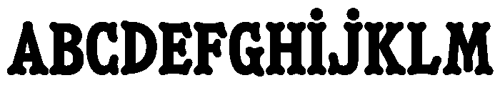 Minorca Bold Font UPPERCASE
