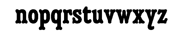 Minorca Bold Font LOWERCASE
