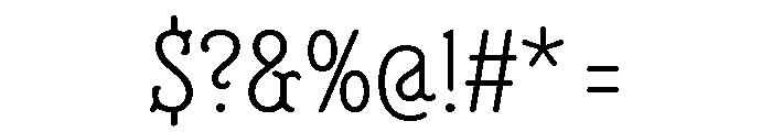 Minorca Extra Light Wavy Font OTHER CHARS