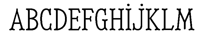 Minorca Extra Light Font UPPERCASE
