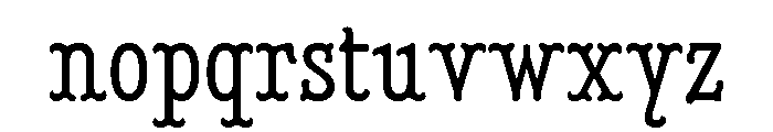 Minorca Light Wavy Font LOWERCASE
